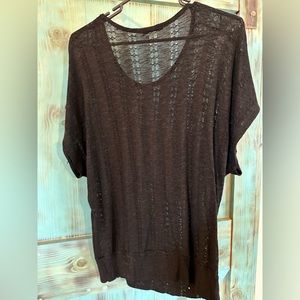 Knitted black blouse